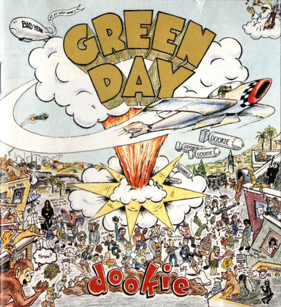 dookie by green day booklet front page